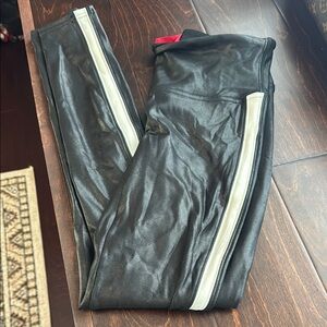 SPANX Black Faux Leather Leggings